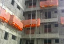 Reboco de fachada com balancim